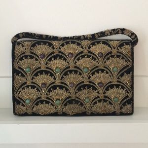 Vintage bijou clutch bag